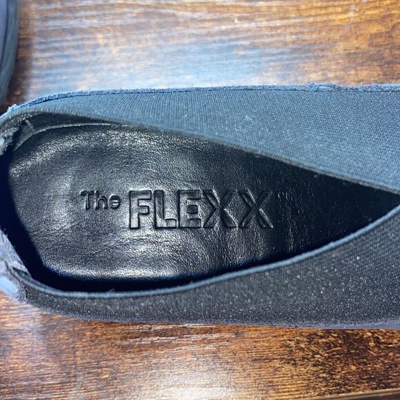 The Flexx Wm’s Sz 8 Blue Suede Slip On Comfort Wedge Loafer Shoes - Picture 8 of 8